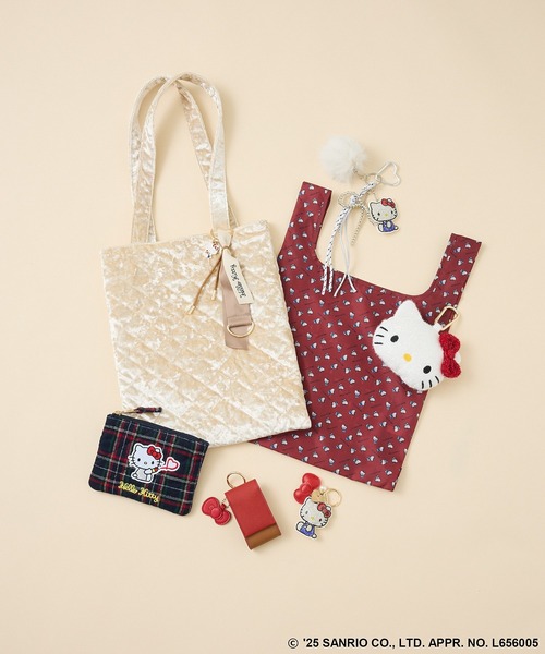 sanrio（サンリオ）の「ポーチ付エコバッグ（エコバッグ/サブバッグ・レディース・ブラウン/グレー/レッド・FREE）」の5枚目の写真