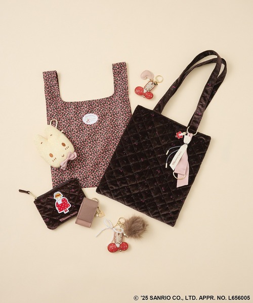 sanrio（サンリオ）の「ポーチ付エコバッグ（エコバッグ/サブバッグ・レディース・ブラウン/グレー/レッド・FREE）」の6枚目の写真