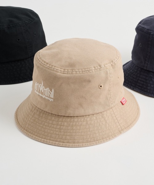 Manhattan Portage（マンハッタンポーテージ）の「【Manhattan Portage】マンハッタンポーテージ WASHED TWILL BUCKET HAT コットンツイル バケットハット MP320（ハット・メンズ・チャコールグレー/ブラック/パープル/サンドベージュ/ベージュ/ブラウン・FREE）」の5枚目の写真
