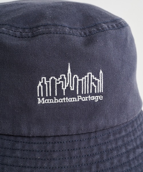 Manhattan Portage（マンハッタンポーテージ）の「【Manhattan Portage】マンハッタンポーテージ WASHED TWILL BUCKET HAT コットンツイル バケットハット MP320（ハット・メンズ・チャコールグレー/ブラック/パープル/サンドベージュ/ベージュ/ブラウン・FREE）」の12枚目の写真