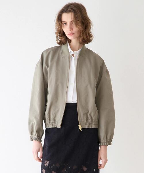 martinique(マルティニーク)の「ロクヨンナイロンリブブルゾン(ブルゾン・レディース・カーキ・FREE)」の1枚目の写真