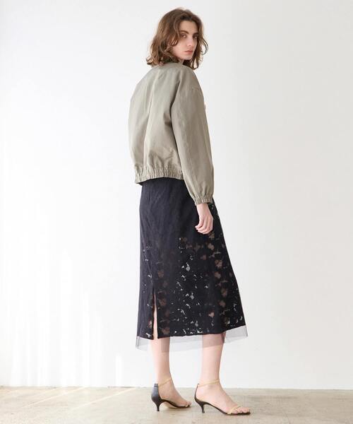 martinique(マルティニーク)の「ロクヨンナイロンリブブルゾン(ブルゾン・レディース・カーキ・FREE)」の6枚目の写真