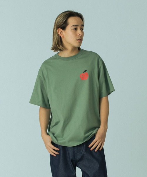 SILAS（サイラス）の「APPLE S/S TEE（Tシャツ/カットソー・メンズ・ブラック/グリーン/ホワイト・XL/L/M）」の3枚目の写真