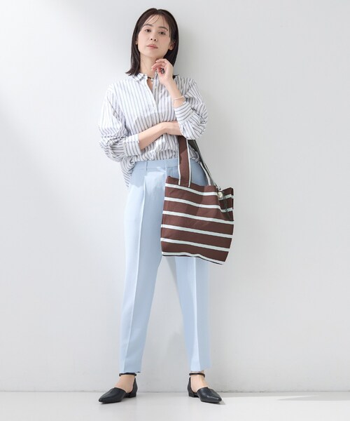 INDIVI（インディヴィ）の「【WEB限定カラー／A4収納】柄ニットバッグ（トートバッグ・レディース・ブラウン系その他3/ベージュ系4/ダークブラウン系2/ブラック系5/ブラック系4/ブラック系2・00）」の10枚目の写真