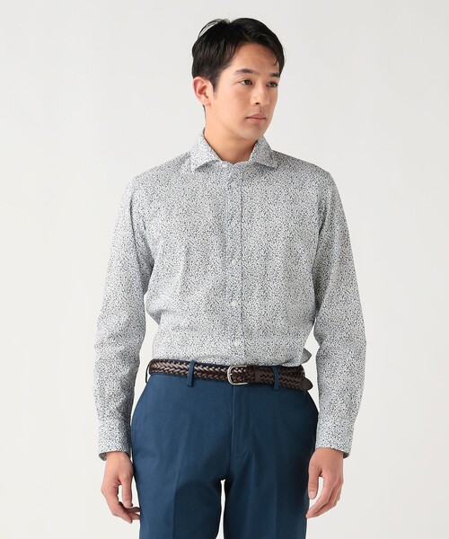 BEAMS HEART(ビームスハート)の「【5/21値下げ】シアサッカー プリント カッタウェイカラーシャツ(シャツ/ブラウス・メンズ・ホワイト・X-LARGE/LARGE/MEDIUM/SMALL)」の4枚目の写真