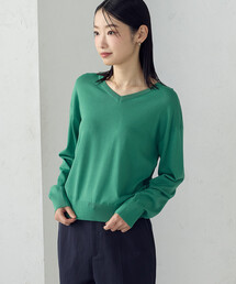 COMME CA ISM | 【UVカット・ウォッシャブル】ベーシック 2WAYネックニット(ニット/セーター)