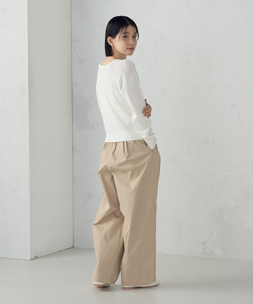 COMME CA ISM（コムサイズム）の「【UVカット・ウォッシャブル】ベーシック 2WAYネックニット（ニット/セーター・レディース・ネイビー/ブラック/アイボリー/グリーン・LARGE/MEDIUM）」の19枚目の写真