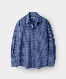 INDUST（インダスト）の「ブロードチェックシャツ_ブルー（シャツ/ブラウス）」