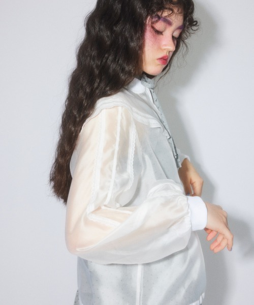 Candy Stripper（キャンディストリッパー）の「SHEER SAILOR ブルゾン（ブルゾン・レディース・ピンク/ブラック/オフホワイト・FREE）」の5枚目の写真