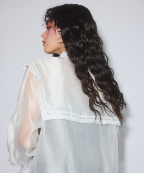 Candy Stripper（キャンディストリッパー）の「SHEER SAILOR ブルゾン（ブルゾン・レディース・ピンク/ブラック/オフホワイト・FREE）」の6枚目の写真