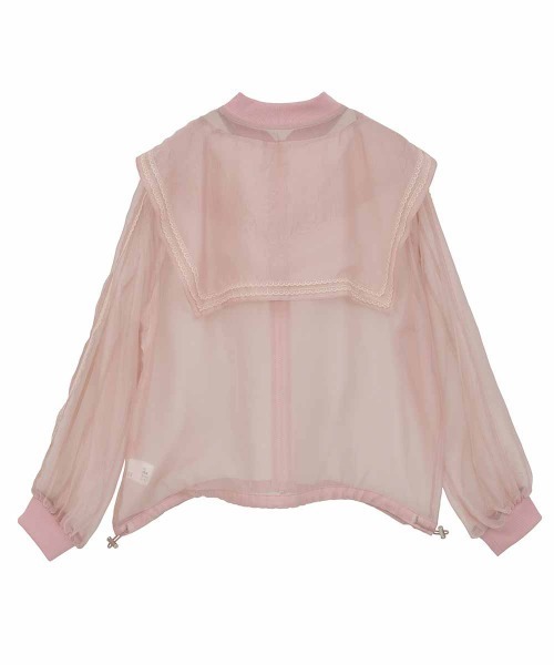 Candy Stripper（キャンディストリッパー）の「SHEER SAILOR ブルゾン（ブルゾン・レディース・ピンク/ブラック/オフホワイト・FREE）」の22枚目の写真