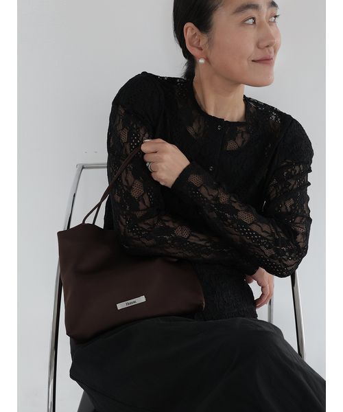Henon.(ヘノン)の「Sofi ミニバッグ(ハンドバッグ・レディース・ミント/ブラック/アイボリー/ブラウン/ブルー/その他/キャメル/グリーン/ピンク・F)」の15枚目の写真
