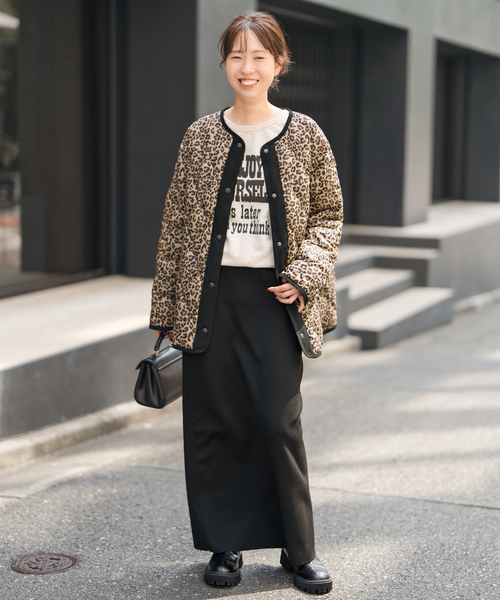 Spick & Span（スピックアンドスパン）の「《追加2》TAION / タイオン *Spick別注キルティングブルゾン（ダウンジャケット/コート・レディース・ブラック/キャメル/ベージュ・FREE）」の15枚目の写真