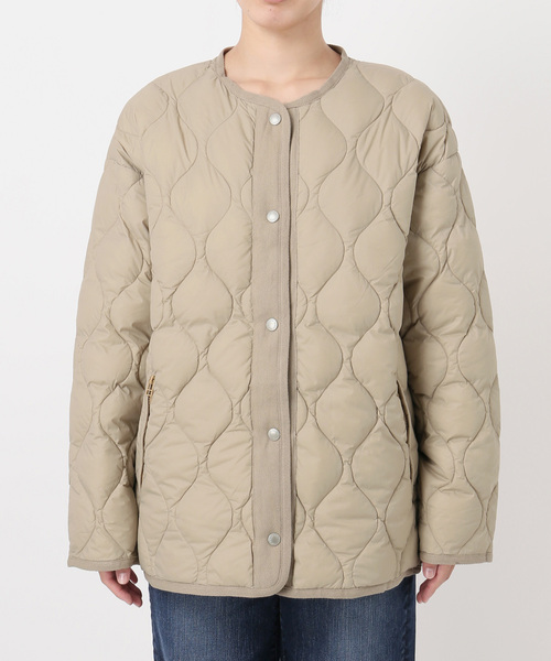 Spick & Span（スピックアンドスパン）の「《追加2》TAION / タイオン *Spick別注キルティングブルゾン（ダウンジャケット/コート・レディース・ブラック/キャメル/ベージュ・FREE）」の11枚目の写真