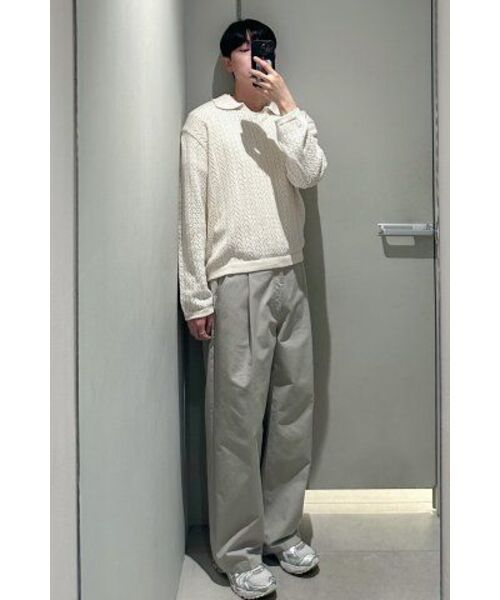 INSILENCE(インサイロンス)の「スカッシュオープンカラーニット CREAM(ニット/セーター・メンズ・その他・L/M/S)」の6枚目の写真