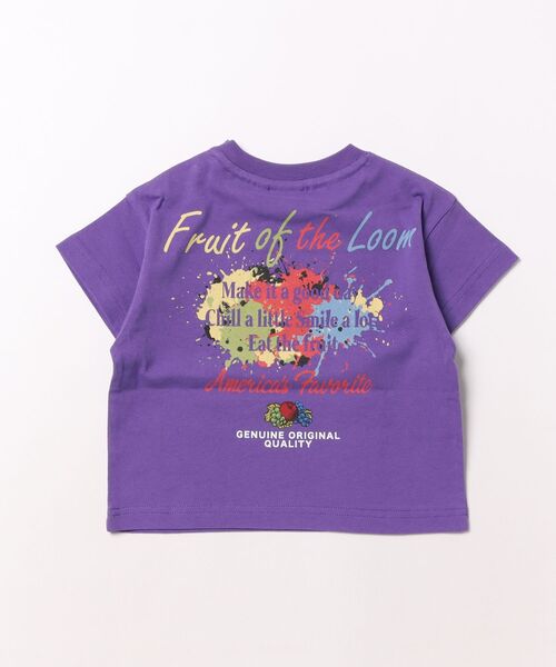 FRUIT OF THE LOOM(フルーツオブザルーム)の「【FRUIT OF THE LOOM】別注プリントT(Tシャツ/カットソー・キッズ・チャコール/パープル/オフホワイト・80/90/95/100/110/120/130/140/150/160)」の18枚目の写真