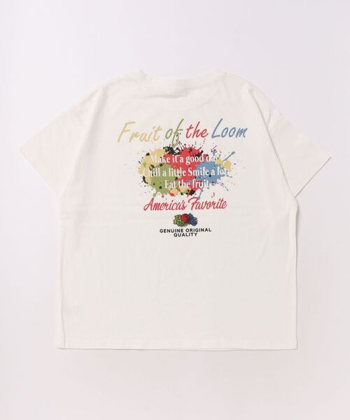 FRUIT OF THE LOOM(フルーツオブザルーム)の「【FRUIT OF THE LOOM】別注プリントT(Tシャツ/カットソー・キッズ・チャコール/パープル/オフホワイト・80/90/95/100/110/120/130/140/150/160)」の16枚目の写真