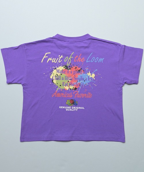 FRUIT OF THE LOOM(フルーツオブザルーム)の「【FRUIT OF THE LOOM】別注プリントT(Tシャツ/カットソー・キッズ・チャコール/パープル/オフホワイト・80/90/95/100/110/120/130/140/150/160)」の13枚目の写真
