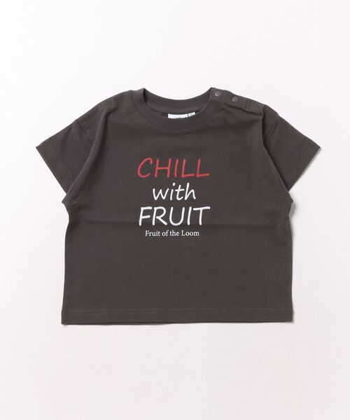 FRUIT OF THE LOOM(フルーツオブザルーム)の「【FRUIT OF THE LOOM】別注プリントT(Tシャツ/カットソー・キッズ・チャコール/パープル/オフホワイト・80/90/95/100/110/120/130/140/150/160)」の19枚目の写真