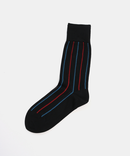 CITYSHOP(シティーショップ)の「HOSIELY Striped Dress Socks:靴下(ソックス/靴下・レディース・ブラック/グリーン/ピンク・FREE)」の1枚目の写真