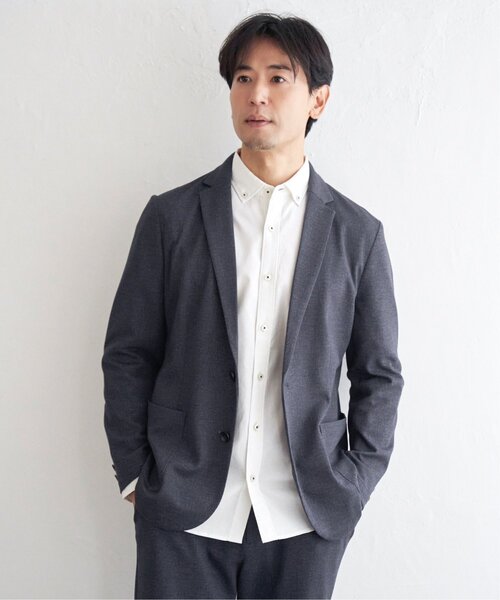 IKKA LOUNGE(イッカラウンジ)の「【セットアップ対応】GOKU楽ワークライトデニムジャケット(テーラードジャケット・メンズ・ブラック/ネイビー・S/M/L/XL)」の9枚目の写真