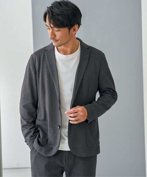 IKKA LOUNGE(イッカラウンジ)の「【セットアップ対応】GOKU楽ワークライトデニムジャケット(テーラードジャケット・メンズ・ブラック/ネイビー・S/M/L/XL)」の18枚目の写真