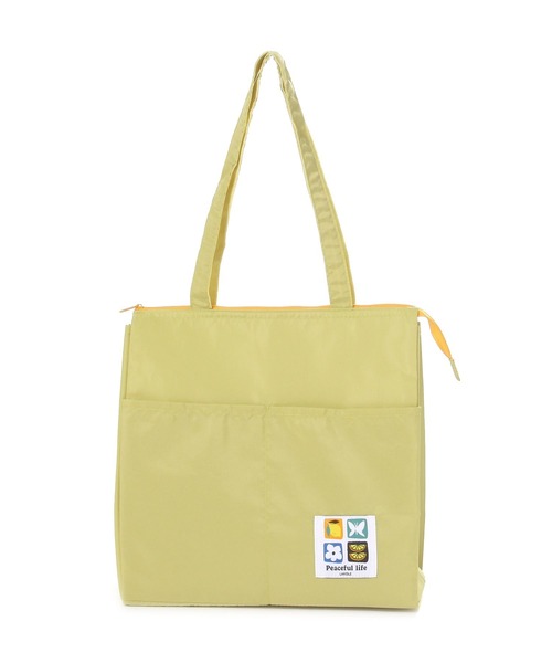 LAKOLE（ラコレ）の「【入園入学にも】[FRUITS AND BLOOM]保冷トートバッグ(L) / 612279（トートバッグ・レディース・ライトブルー/ライトグリーン・FREE）」の4枚目の写真