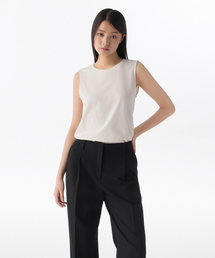 ウィメンズベーシックスリーブレストップ [クリーム]
