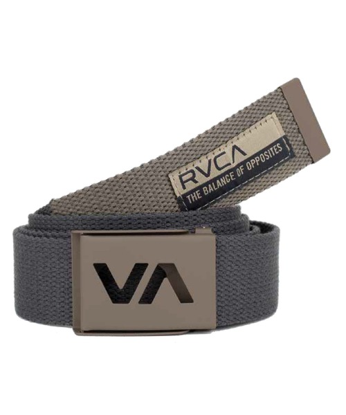 RVCA（ルーカ）の「RVCA メンズ GRAFTED WEB BELT ベルト 【2026年春夏モデル】（ベルト・メンズ・ブラック系その他/杢グレー・FREE）」の2枚目の写真