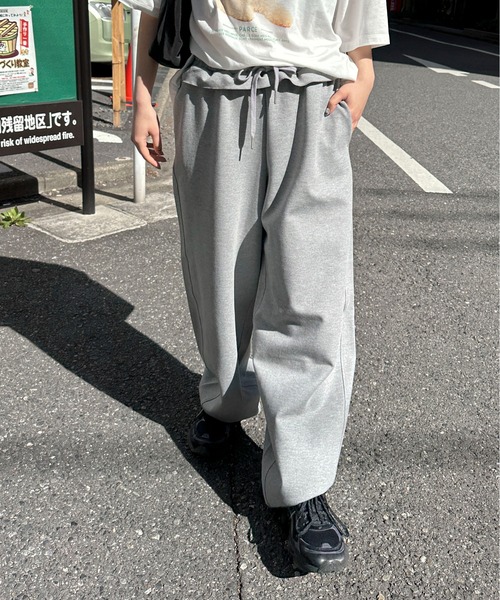 PILIT（ピリット）の「ウエストフリルカーブパンツ（その他パンツ・レディース・グレー/チャコールグレー・MEDIUM）」の7枚目の写真