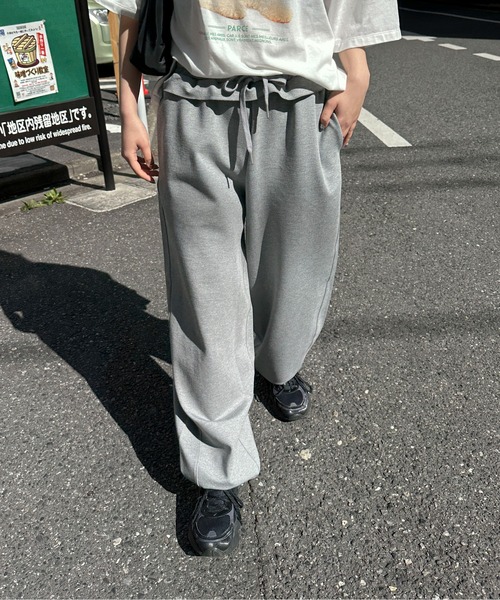 PILIT（ピリット）の「ウエストフリルカーブパンツ（その他パンツ・レディース・グレー/チャコールグレー・MEDIUM）」の8枚目の写真