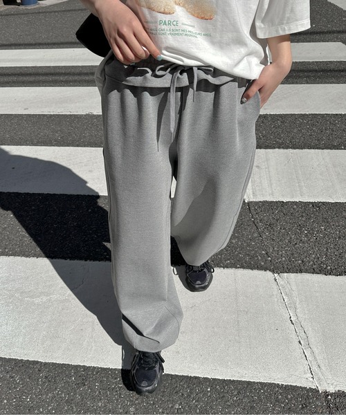 PILIT（ピリット）の「ウエストフリルカーブパンツ（その他パンツ・レディース・グレー/チャコールグレー・MEDIUM）」の10枚目の写真