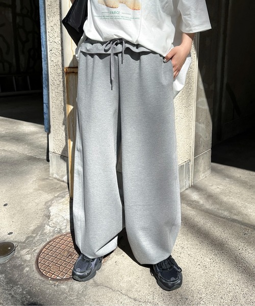 PILIT（ピリット）の「ウエストフリルカーブパンツ（その他パンツ・レディース・グレー/チャコールグレー・MEDIUM）」の5枚目の写真