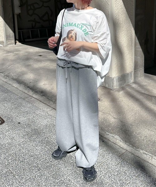 PILIT（ピリット）の「ウエストフリルカーブパンツ（その他パンツ・レディース・グレー/チャコールグレー・MEDIUM）」の14枚目の写真