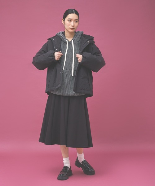 Kappa（カッパ）の「≪Kappa×and ST ウェルネスクラブ≫中綿ブルゾン (ユニセックス)（ブルゾン・レディース・ブラック/アイボリー/ラベンダー・LARGE/MEDIUM/SMALL）」の13枚目の写真