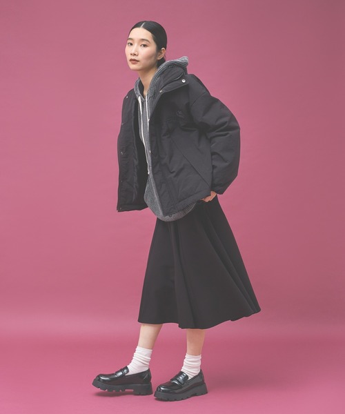 Kappa（カッパ）の「≪Kappa×and ST ウェルネスクラブ≫中綿ブルゾン (ユニセックス)（ブルゾン・レディース・ブラック/アイボリー/ラベンダー・LARGE/MEDIUM/SMALL）」の14枚目の写真