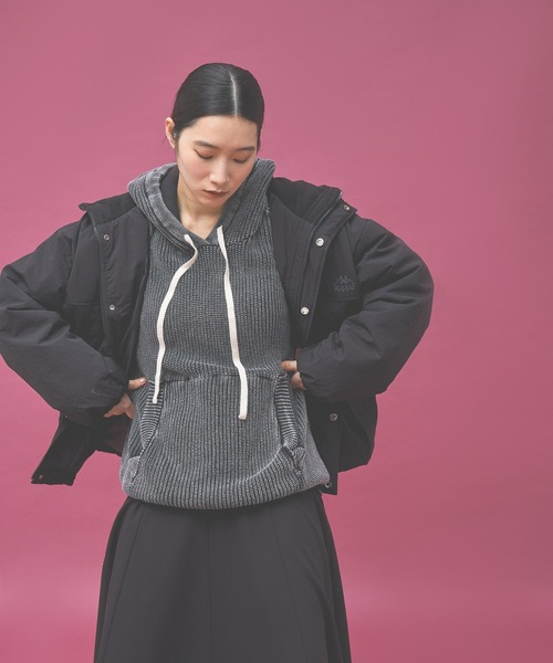 Kappa（カッパ）の「≪Kappa×and ST ウェルネスクラブ≫中綿ブルゾン (ユニセックス)（ブルゾン・レディース・ブラック/アイボリー/ラベンダー・LARGE/MEDIUM/SMALL）」の17枚目の写真