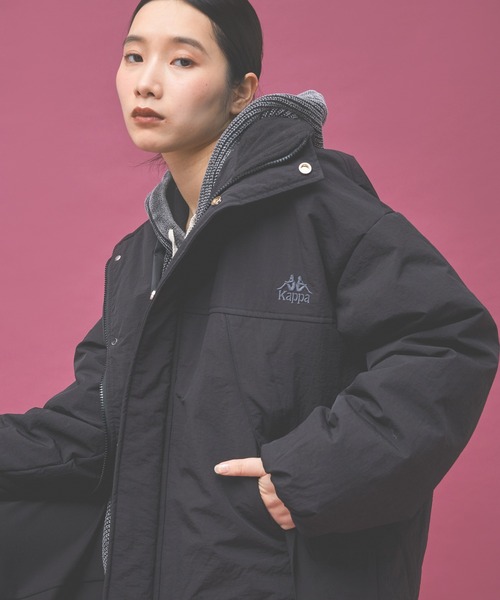 Kappa（カッパ）の「≪Kappa×and ST ウェルネスクラブ≫中綿ブルゾン (ユニセックス)（ブルゾン・レディース・ブラック/アイボリー/ラベンダー・LARGE/MEDIUM/SMALL）」の19枚目の写真