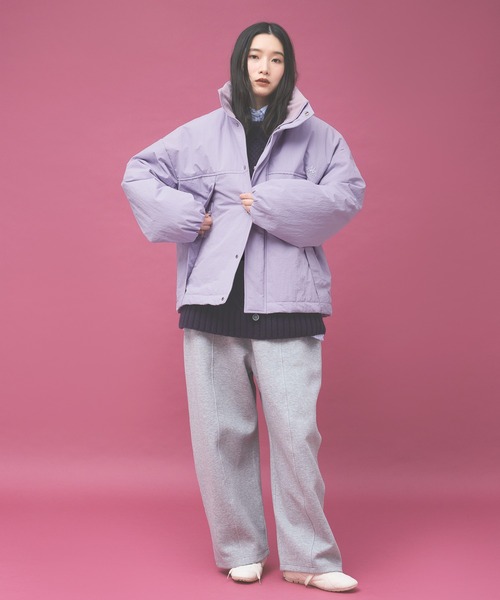 Kappa（カッパ）の「≪Kappa×and ST ウェルネスクラブ≫中綿ブルゾン (ユニセックス)（ブルゾン・レディース・ブラック/アイボリー/ラベンダー・LARGE/MEDIUM/SMALL）」の9枚目の写真