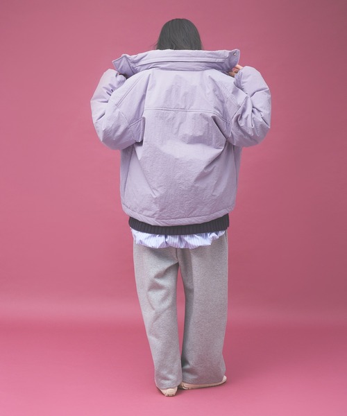 Kappa（カッパ）の「≪Kappa×and ST ウェルネスクラブ≫中綿ブルゾン (ユニセックス)（ブルゾン・レディース・ブラック/アイボリー/ラベンダー・LARGE/MEDIUM/SMALL）」の11枚目の写真