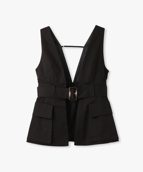 ANNA SUI NYC(アナ スイ エヌ ワイ シー)の「チノVEST(シャツ/ブラウス・レディース・ブラック/ベージュ・FREE)」の18枚目の写真