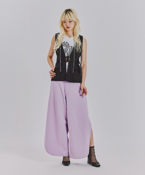 ANNA SUI NYC(アナ スイ エヌ ワイ シー)の「チノVEST(シャツ/ブラウス・レディース・ブラック/ベージュ・FREE)」の6枚目の写真