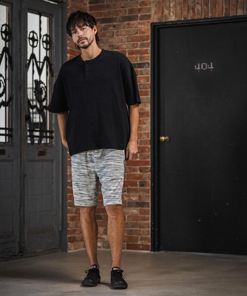 CAMBIO(カンビオ)の「mlt5580- Honeycomb Waffle Henley Neck Tee ヘンリーネックTシャツ(S64126cmb)(Tシャツ/カットソー・メンズ・ホワイト/ブラック/チャコールグレー・S/M/L)」の15枚目の写真
