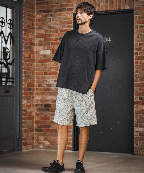 CAMBIO(カンビオ)の「mlt5580- Honeycomb Waffle Henley Neck Tee ヘンリーネックTシャツ(S64126cmb)(Tシャツ/カットソー・メンズ・ホワイト/ブラック/チャコールグレー・S/M/L)」の21枚目の写真