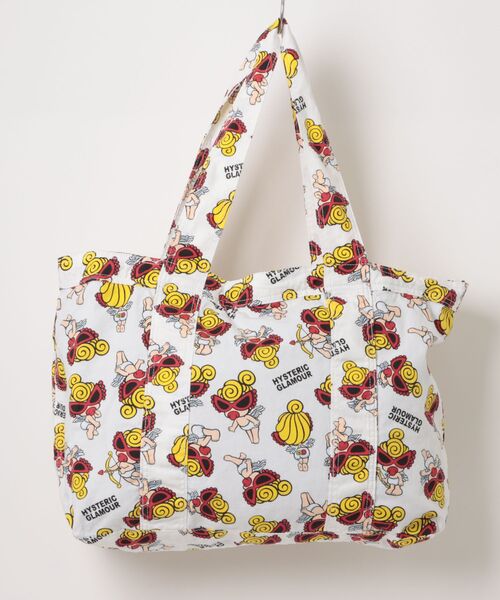 HYSTERIC MINI（ヒステリックミニ）の「ANGEL MINI総柄 ペアレンツバッグ（ショルダーバッグ・キッズ・ホワイト系その他/ブラック系その他/ピンク系その他・FREE）」の4枚目の写真