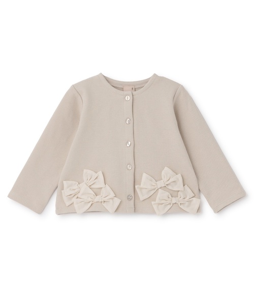 petit main（プティマイン）の「【リンク】リボンカーディガン（カーディガン/ボレロ・キッズ・チェリーピンク/トップグレー/ライトベージュ・110cm/90cm/120cm/80ｃｍ/130cm/100cm）」の13枚目の写真