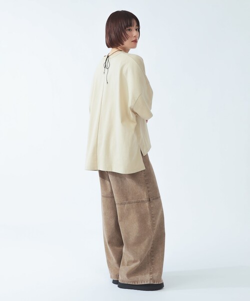 Champion(チャンピオン)の「【8/6 再値下げ】【別注】Champion / ショート スリーブ Tシャツ(Tシャツ/カットソー・レディース・ブルー/ブラック/ホワイト/ベージュ・MEDIUM)」の7枚目の写真