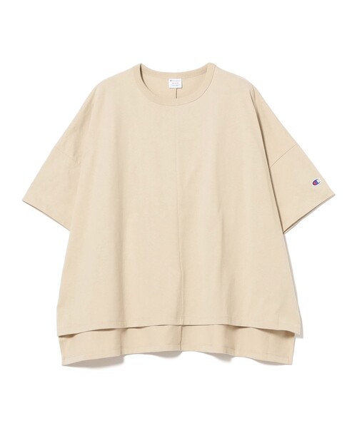Champion(チャンピオン)の「【8/6 再値下げ】【別注】Champion / ショート スリーブ Tシャツ(Tシャツ/カットソー・レディース・ブルー/ブラック/ホワイト/ベージュ・MEDIUM)」の9枚目の写真