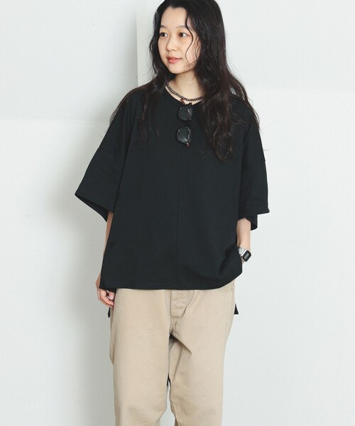 Champion(チャンピオン)の「【8/6 再値下げ】【別注】Champion / ショート スリーブ Tシャツ(Tシャツ/カットソー・レディース・ブルー/ブラック/ホワイト/ベージュ・MEDIUM)」の12枚目の写真