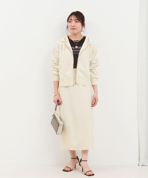 MICO COULIER（ミコクリエ）の「《セットアップ対応》軽量ボンディング切替スカート（スカート・レディース・カーキ/キナリ/ネイビー・36/38）」の15枚目の写真